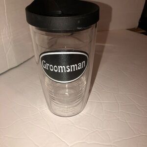 𝅺TERVIS Tumbler w/ Lid, "Groomsman" 16 oz cup